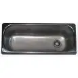 Portionateur plateau lave-linge - 1 trou pour vidange d'eau (1/2 ») - Dimensions cm 27x11 - Hauteur cm 12