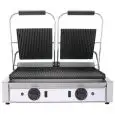 PLAQUE ÉLECTRIQUE EN FONTE - Mod. R 2 - Plaque double nervurée - Plan cuisson 48x24 cm - Puissance 1,8 (x2) kW - Alimentation monophasée - Dimensions L 56,5 x P 31 x h22 cm - Norme CE