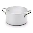 CASSEROLE À REBORD HAUT EN ALUMINIUM À DEUX POIGNÉES - POUR PLAQUES À INDUCTION - ÉPAISSEUR 3 mm