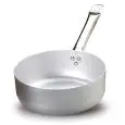 CASSEROLE BASSE EN ALUMINIUM À UN MANCHE - POUR PLAQUES À INDUCTION - ÉPAISSEUR 3 mm