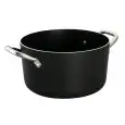 CASSEROLE À REBORD HAUT EN ALUMINIUM ANTIADHÉSIVE CON 2 POIGNÉES - POUR PLAQUES À INDUCTION - ÉPAISSEUR 5 mm