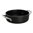 CASSEROLE BASSE EN ALUMINIUM ANTIADHÉSIVE CON 2 POIGNÉES - POUR PLAQUES À INDUCTION - ÉPAISSEUR 5 mm