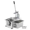 COUPE-POMMES DE TERRE MANUEL - MOD. CF5 - CAPACITÉ DE PRODUCTION 100/150 Kg/h - DIMENSIONS cm L 28 x P 51,2 x 73,5 h