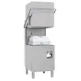 LAVE-VAISSELLE PROFESSIONNEL EN ACIER INOX - MOD U110 - AVEC POMPE DE VIDANGE - ALIMENTATION TRIPHASÉE - HAUTEUR MAX PASSAGE UTILE 45 cm - CASIER CARRÉ cm 50x50 - DURÉE CYCLE 90/120 -  DOSEUR DE LIQUIDE DE RINÇAGE PÉRISTALTIQUE TEMPORISÉ - Dimension total
