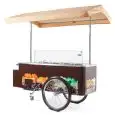 CHARIOT DE CRÈME GLACÉE - VENTILÉ - CAPACITÉ N. 8 CARAPINE - CONDENSATION REFROIDIE PAR AIR - TEMPÉRATURE -16/-14°C - Taille cm. L 200 x P 128,5 x h 208,1