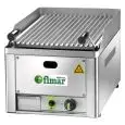 GRILLE À PIERRE DE LAVE GL - Mod. GL/33 - Grille de cuisson en forme de V, en acier inox et antichute graisses - Puissance 6,5 kW - Alimentation méthane - GPL - Dim. 33x54xh22 cm - Norme CE