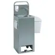 LAVAGE DES MAINS AUTONOME - MOD. 806517 - SANS RACCORDEMENT D'EAU ET DE VIDANGE - UNIQUEMENT EAU FROIDE - CAPACITÉ N. 2 JERRY CANS Lt 13 - DIMENSIONS cm L 41 x P 34,3 x 120 h
