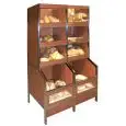 SELF SERVICE DISPLAY PACKAGED BREAD - Mod. SELF SERVICE PACK - RAMASSER LES PRODUITS EMBALLÉS - COMPARTIMENTS SUPÉRIEURS 50 lt + PANIERS INFÉRIEURS 100 LT - DISPONIBLE AVEC 2 OU 3 COLONNES