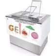 COMPTOIR À GLACES POZZETTI SANS RÉSERVE - MOD. FAST 6 - VENTILÉ - ALIMENTATION 230V/50Hz MONOPHASÉE - 6 POZZETTI - MOTEUR À BORD - DIM. L 110 x P 70 x h 100,2 cm