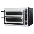 FOUR ÉLECTRIQUE MÉCANIQUE À PIZZA - Mod. BASIC 2/40 - N. 2 chambres avec vitre - Plan de cuisson en briques réfractaires- Dim. de la chambre   41 x 36 x h9 cm - N. Pizzas 1 + 1 (Ø cm 32) - Puissance 2,4 - Norme CE