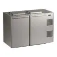 CAISSE FRIGORIFIQUE POUR CONTENEURS À DÉCHETS - Mod. RW2RD - CAPACITÉ DU CONTENEUR N. 2 À PARTIR DE Lt 120/240 - TEMPÉRATURE +2/+12 °C - Dimensions cm L 175 X P 87,5 X H 121 - Norme CE