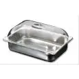 COUVERCLE À COUPOLE EN POLYCARBONATE POUR BACS À GLACE  - DIMENSIONS 360 x 250 x h80 mm