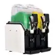 MACHINE À NEIGE FONDANTE ÉLECTRONIQUE - MOD. BLARGE 2 - CONVIENT ÉGALEMENT POUR SORBETS ET COCKTAILS - N. 2 RÉSERVOIRS - N. 1 COMPRESSEUR - CAPACITÉ LT 7,5 + 7,5 - RÉFRIGÉRATION DU PRODUIT PAR LE BAS - Dim. Cm. L 44 x P 47,6 x h 61 - NORME CE