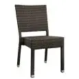 PRÉSIDENT - MOD. L80801 - STRUCTURE EN ALUMINIUM BLANC, NOIR OU BRUN - REVÊTEMENT EN FIL DE POLYÉTHYLÈNE - HAUTEUR D'ASSISE 46 cm - EMPILABLE JUSQU'À 8 PIÈCES - POUR USAGE EXTÉRIEUR - DIMENSIONS cm L 41 x P 43 x h 86 - NORME CE