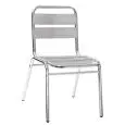PRÉSIDENT - MOD. ALL07 - STRUCTURE EN ALUMINIUM ANODISÉ ø 25 x 1,5 mm - HAUTEUR D'ASSISE CM 42 - EMPILABLE JUSQU'À 12 PIÈCES - POUR USAGE EXTÉRIEUR - DIM. cm L 42 x P 41 x h 81 - NORME CE