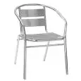 CHAISE AVEC ACCOUDOIRS - MOD. ALL05 - STRUCTURE EN ALUMINIUM ANODISÉ ø 25 x 1,5 mm - HAUTEUR D'ASSISE CM 43 - EMPILABLE JUSQU'À 13 PIÈCES - POUR USAGE EXTÉRIEUR - PACK DE N. 13 - DIM. cm L 44 x P 42 x h 72 - NORME CE