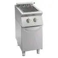 CONTACT RÉSEAU - MOD. GL72GE - CUISSON DIRECTE SUR RÉSISTANCE - N. 1 COMPARTIMENT NEUTRE AVEC PORTE - TRIPHASÉ - DIMENSIONS CM L 40 X P 70 X H 90 - Poids Kg 50