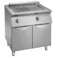 CONTACT RÉSEAU - MOD. GL74GE - CUISSON DIRECTE SUR RÉSISTANCE - N. 1 COMPARTIMENT NEUTRE AVEC PORTES - TRIPHASÉ - DIMENSIONS CM L 80 X P 70 X H 90 - Poids Kg 80