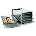 DÉSHYDRATEUR PROFESSIONNEL - MOD. FD3214/4 - STRUCTURE EN ACIER INOX - FLUX D'AIR CHAUD HORIZONTAL À TEMPÉRATURE CONSTANTE - 4 NIVEAUX - PUISSANCE 630 W - DIM.  L 33 x P 53 x 31 h cm - NORME  CE