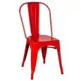 PRÉSIDENT - MOD. ET53 - STRUCTURE MÉTALLIQUE PEINTE - HAUTEUR D'ASSISE 45 cm - EMPILABLE JUSQU'À 4 PIÈCES - POUR USAGE INTÉRIEUR - DIM. cm L 36 x P 36 x h 85 - NORME CE