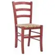 PRÉSIDENT - MOD. G03 - STRUCTURE EN BOIS - SIÈGE EN PAILLE - HAUTEUR D'ASSISE 47 cm - POUR USAGE INTÉRIEUR - DIM. cm L 40 x P 37 x h 87 - NORME CE