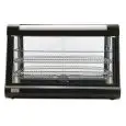 VITRINE CHAUFFANTE - Mod. R 60 - Structure en acier peint - Verre coulissant sur deux côtés - N. 3 tablettes - Dispositif de maintien del'humidité- Alimentation monophasé - Température +30/+90 °C - Norme CE