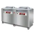 MACHINE D'EMBALLAGE SOUS VIDE À CLOCHE SUR ROUES URANO LINE - Mod HY POUR - N 2 BARRES SOUDANTES POUR ÉLÉMENT 550 mm