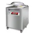 MACHINE D'EMBALLAGE SOUS VIDE À CLOCHE SUR ROUES URANO LINE - Mod MASTER 2 DISPLAY - N 2 BARRES SOUDANTES  450 mm