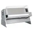 FAÇONNEUSE À PIZZA - LAMINOIR PIZZA - MONORULEAUX ET PÉDALE ÉLECTRIQUE - mod. DMA 500/1 - Puissance hp 0,33 -  230 V monophase - Dim. 65 x  34,5 x h43 cm  - Poids Kg 27 - Dim. pizza 26/45 cm - Norme CE