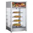 VITRINECHAUFFANT - MOD. RTR97L2 - Structure en acier inoxydable - 4 étagères rotatives - Thermostat +30° /+90° C - Alimentation 220-240V/1/50-60Hz - Dimensions cm L 46 x P 45 x H 78,5