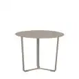 Tavolino - couleur tourterelle - Structure en aluminium verni - Modèle 1557-T13-T