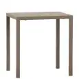 Table - couleur tourterelle - Structure auto-nivelant en métal verni - Modèle 1569-QT70T-01