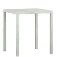 Table - couleur blanc - Structure auto-nivelant en métal verni - Modèle 1569-QT70W-01
