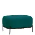 Pouf - couleur verde - Structure en métal verni, rivestimento en tessuto - Modèle 1603-06TP