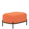 Pouf - couleur arancione - Structure en métal verni, rivestimento en tessuto - Modèle 1603-06TR-02