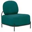 Poltrona - couleur verde - Structure en métal verni, rivestimento en tessuto - Modèle 1605-06PP-01