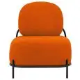Poltrona - couleur arancione - Structure en métal verni, rivestimento en tessuto - Modèle 1605-06PR-01