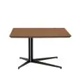Tavolino - couleur noir;noce - Structure en métal verni, plateau en MDF plaqué noce - Modèle 1611-TOP4
