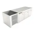 COMPARTIMENT À BAR RÉFRIGÉRÉ ENCASTRABLE - MOD. CIR609/TN200 - Température TN +4°C/+8°C - L. 200 cm - AVEC UNITÉ CONDENSATRICE INCORPORÉE  - RÉFRIGÉRATION STATIQUE  - PUISSANCE  W 357 - CAPACITÉ COMPARTIMENT RÉFRIGÉRÉ lt 526