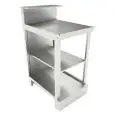 COMPARTIMENT BAR NEUTRE - SEMI OUVRÉ,IL NÉCESSITE DE PANNEAUX- MOD. BBN05 - AVEC PRÉDISPOSITON POUR RAMPE  - PLAN DE TRAVAIL AVEC BORDS DE RUISSELLEMENT  - DIM. Cm L 50 x P 70 x h 113,1