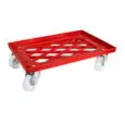 CHARIOT PORTE-CASIER - MOD. CB1449 - Bac en ABS - Pour les caisses de pâte à pizza de 60x40 cm - Dimensions cm L 62 x P 42 x H 16,5