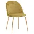 Sedia - couleur senape - Structure en métal ottonato, seduta e schienale imbottiti, rivestimento en velluto - Modèle 1652-J02-BE-02