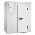 Chambre froide modulaire - Épaisseur panneau  cm 10 - Avec sol - H 260 - Équipé de n. 1 porte de  cm 80 x h 185 - Moteur exclus