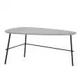 Tavolino - couleur gris - Structure en métal verni, plateau MDF verni - Modèle 1681-SE02G-01