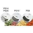 DISQUES POUR ÉPLUCHEUSE À LÉGUMES - MOD. PS - DISQUE POUR CUBES - Pour modèles UZ - À COMBINER AVEC DISQUE POUR TRANCHES MOD. DF