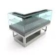 PARTIE FINALE POUR VITRINE SNACK COMBINÉE RÉFRIGÉRÉ STATIQUE  / CHALEUR SÈCHE - MOD. BSCSVBDTERMDX115 -SEMI OUVRÉ,IL NÉCESSITE DE PANNEAUX-  VERRES BAS PLATS à L  - RÉFRIGÉRATION STATIQUE  - ALIMENTATION V 230/50Hz MONOPHASÉ  - PUISSANCE  W 1032 - DIM. Cm