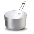 CASSEROLE À REBORD HAUT EN ALUMINIUM À UN MANCHE - POUR PLAQUES À INDUCTION - ÉPAISSEUR 3 mm
