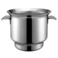 SEAU À CHAMPAGNE EN ACIER INOX AVEC POIGNÉES FIXES - DIMENSIONS ø 180 x h180 mm