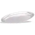 PLATEAUX DE SERVICE OVALE EN ACIER INOX