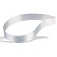 MOULE Â GÂTEAU EN FORME DE LARME  EN ACIER INOX - HAUTEUR 4,5 cm